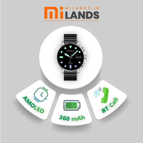 ساعت هوشمند گلوریمی مدل M2 Max LTD - milands.ir