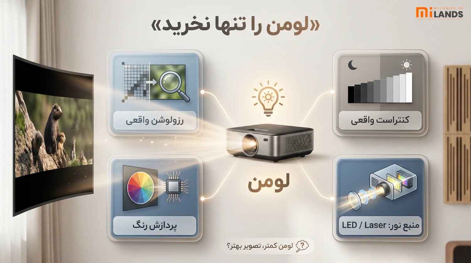 Projector Lumens Explained – MiLands (2) لومن را تنها نخرید؛ به این نکات هم توجه کنید