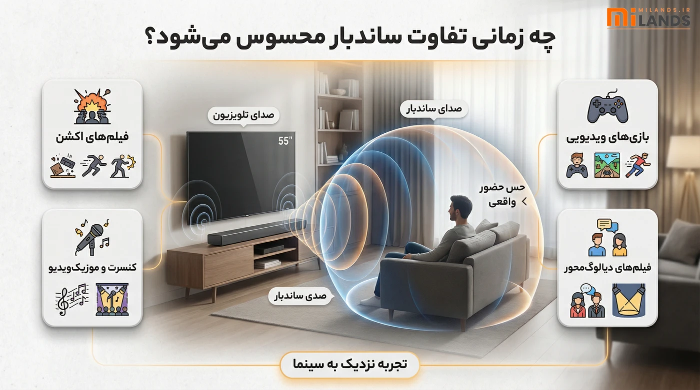 چه زمانی تفاوت ساندبار واقعاً محسوس می‌شود؟