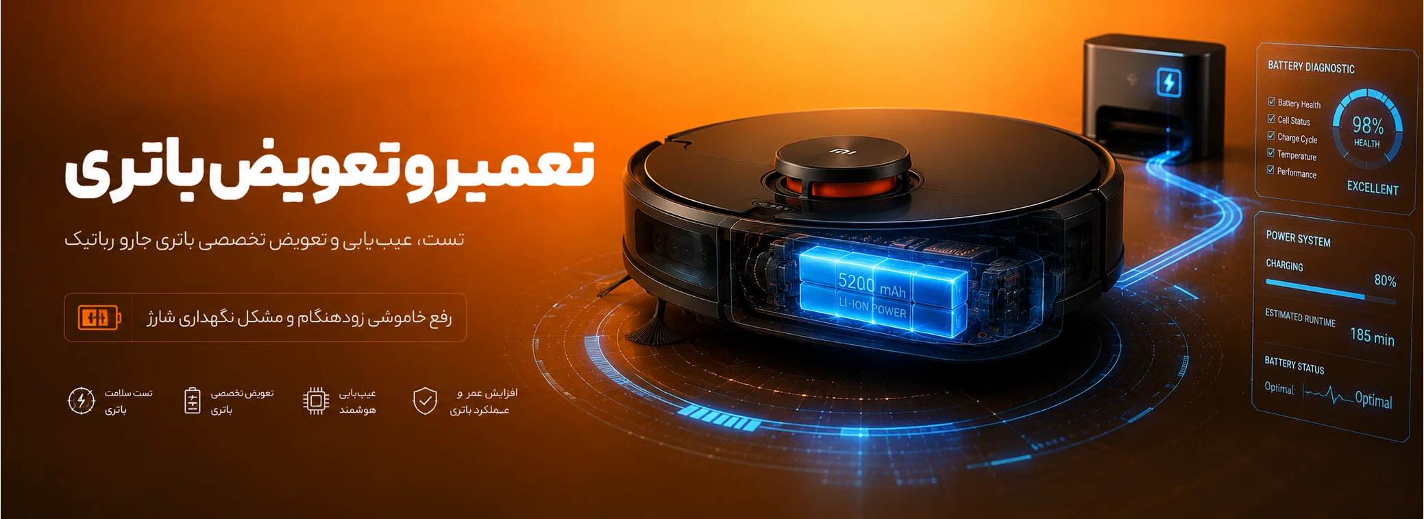 تعمیرات جارو رباتیک شیائومی 24 تعمیرات جارو رباتیک شیائومی