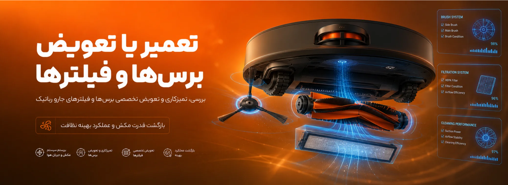 تعمیرات جارو رباتیک شیائومی 26 تعمیرات جارو رباتیک شیائومی