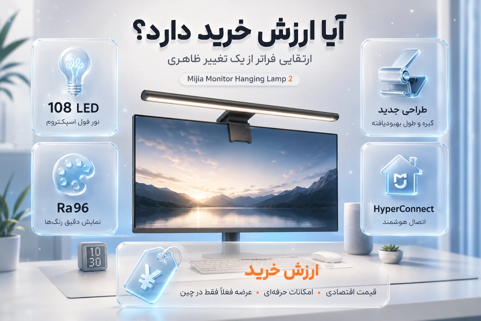 Mijia Monitor Hanging Lamp 2 – MiLands (3) آیا این چراغ ارزش خرید دارد؟