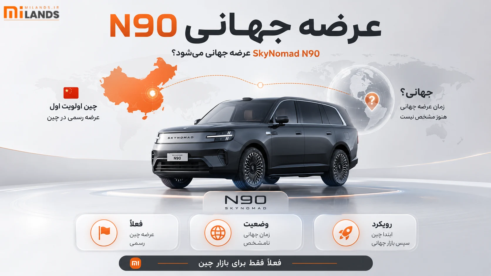 آیا SkyNomad N90 خارج از چین عرضه می‌شود؟