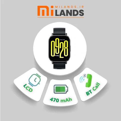 ساعت هوشمند شیائومی مدل Redmi Watch 5 Active - milands.ir
